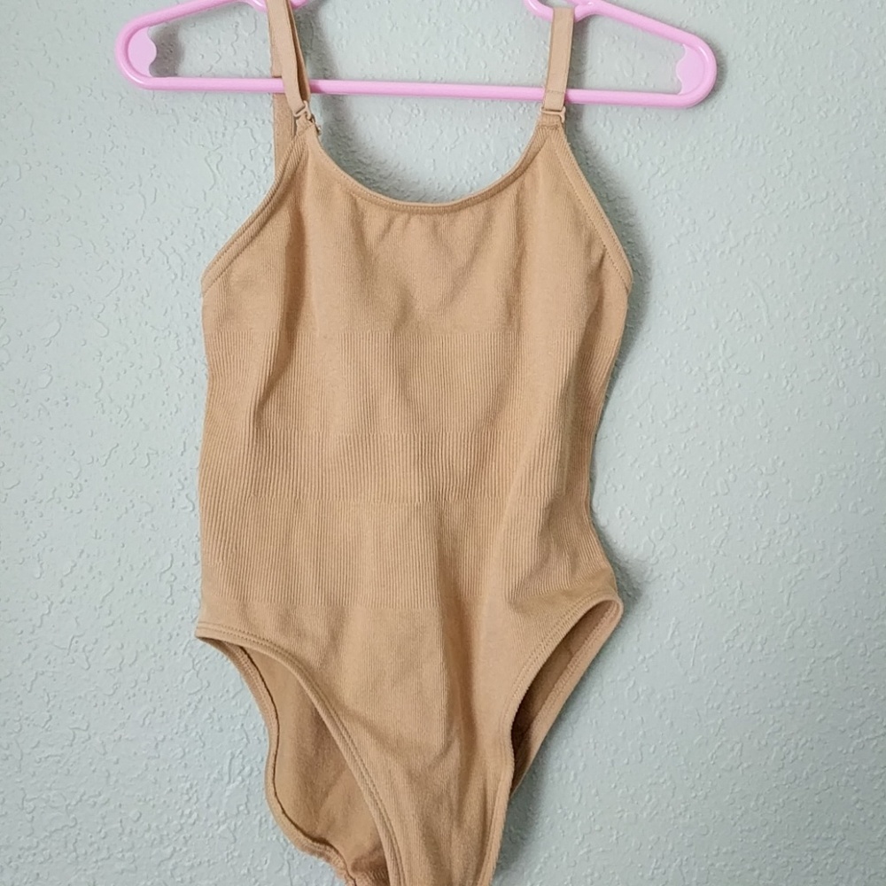 Revolution Dancewear nude camisole leotard
